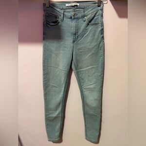 Celebrity Pink Light Blue Jeans High Washed Skinny Jeans